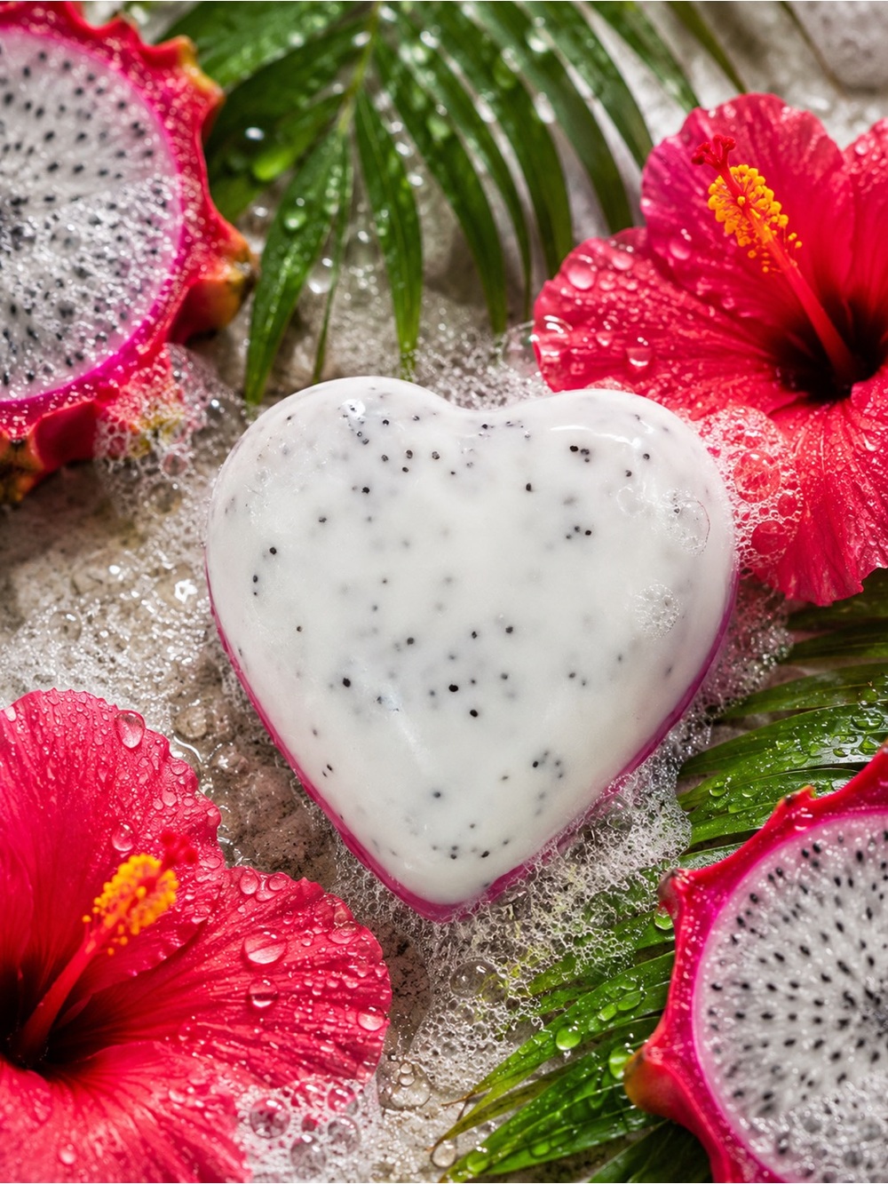 Hand Crafted “Dragonfruit Hibiscus” Scented Bar Soap With Aloe Vera - Picture 2 of 3